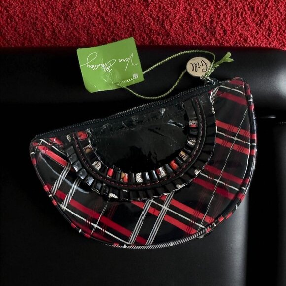 VERA BRADLEY Frill Plaid Pirouette Zip Coin Purse NEW NWT - Picture 1 of 5